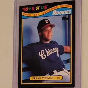 Frank Thomas Rookie MLB card is mint baseball